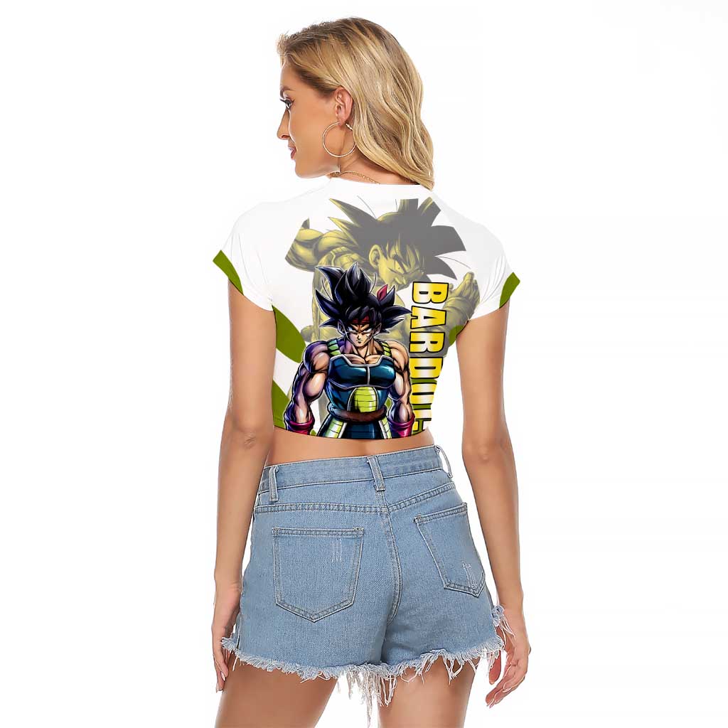 Bardock Saiyan Legacy Raglan Cropped T Shirt Classic Anime Battle Style