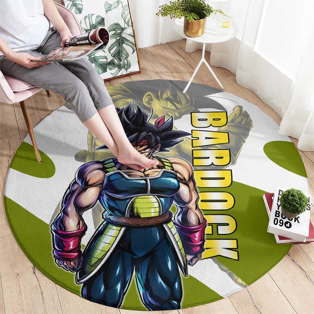 Bardock Saiyan Legacy Round Carpet Classic Anime Battle Style