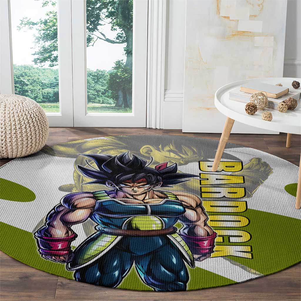 Bardock Saiyan Legacy Round Carpet Classic Anime Battle Style