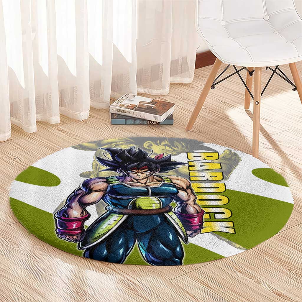 Bardock Saiyan Legacy Round Carpet Classic Anime Battle Style