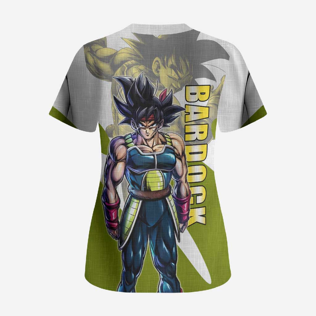 Bardock Saiyan Legacy Scrub Top Classic Anime Battle Style
