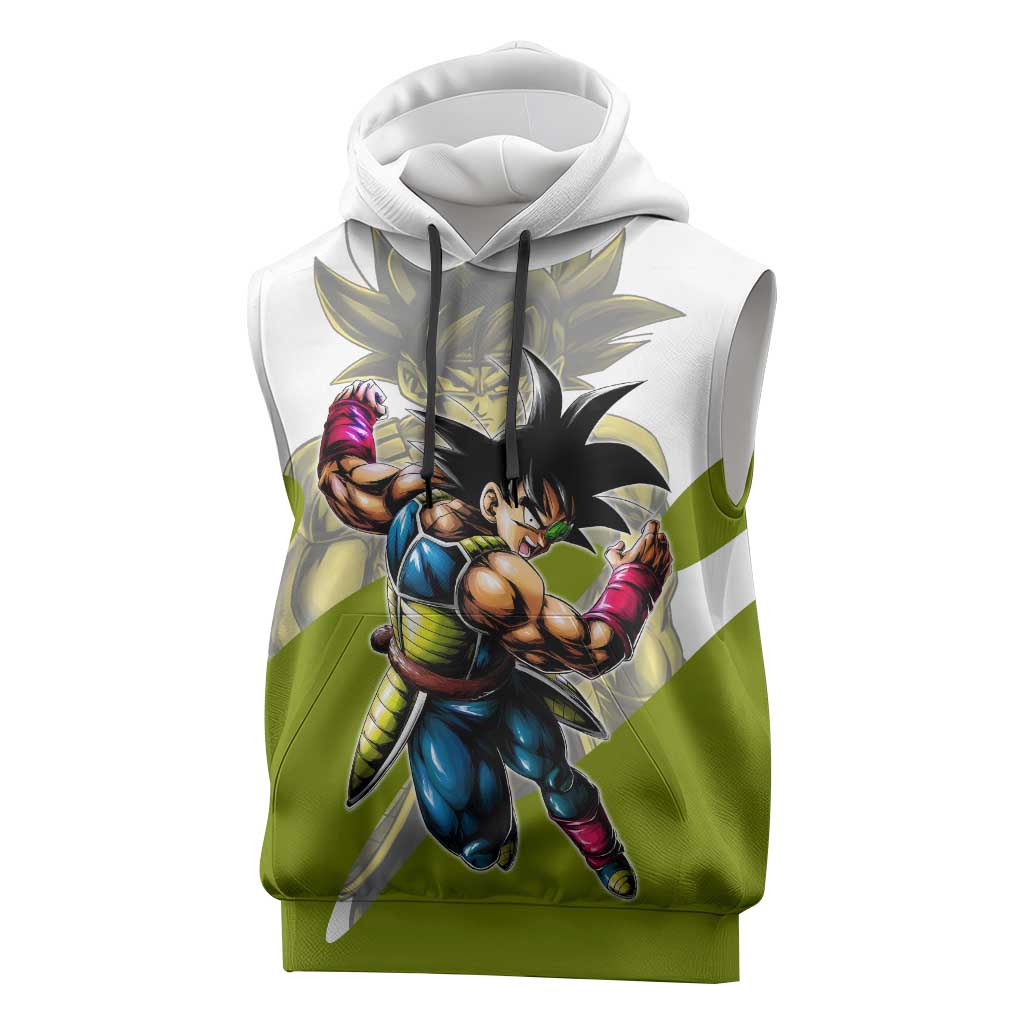 Bardock Saiyan Legacy Sleeveless Hoodie Classic Anime Battle Style