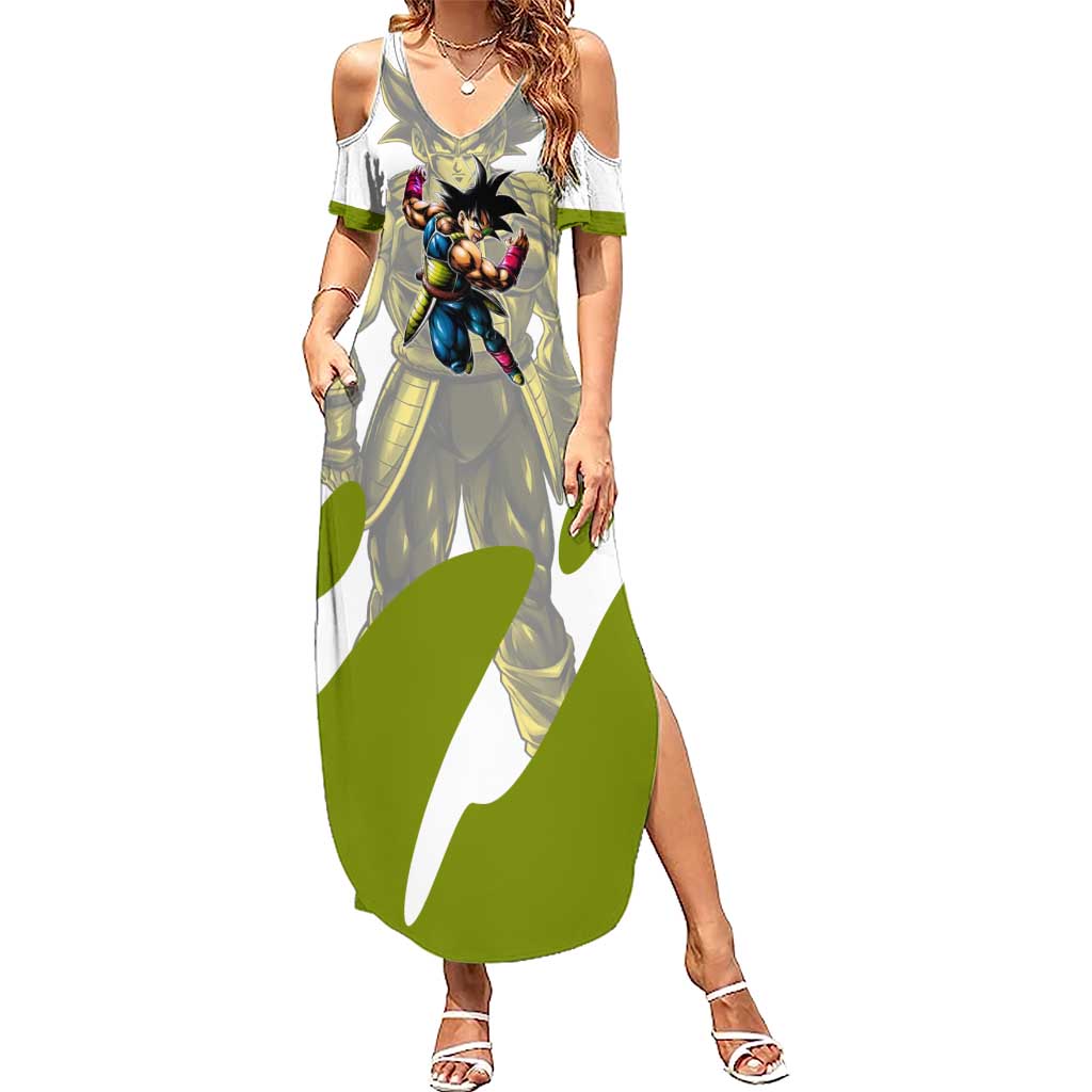 Bardock Saiyan Legacy Summer Maxi Dress Classic Anime Battle Style