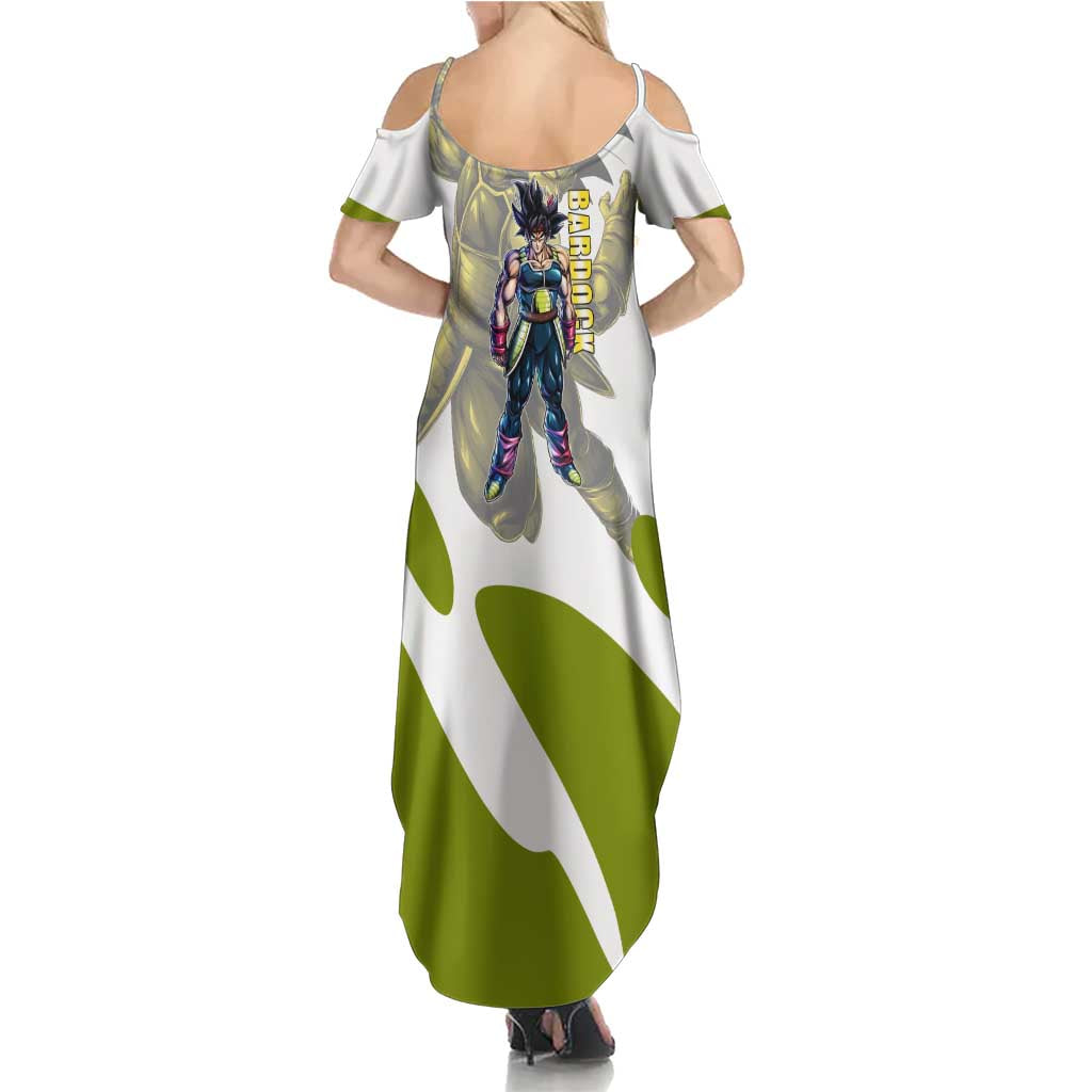 Bardock Saiyan Legacy Summer Maxi Dress Classic Anime Battle Style