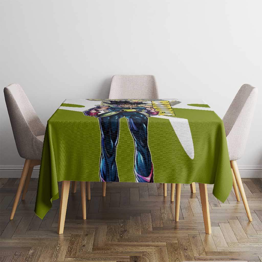 Bardock Saiyan Legacy Tablecloth Classic Anime Battle Style