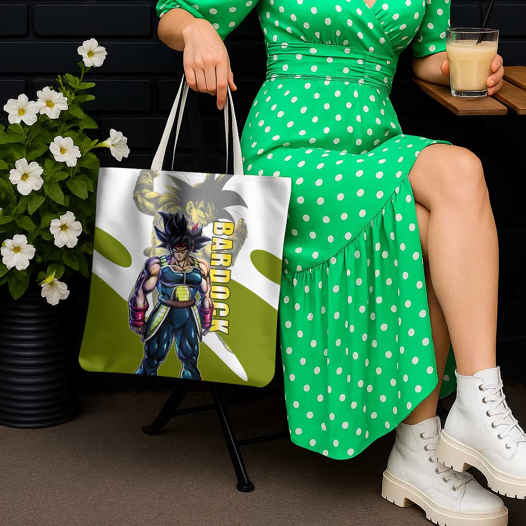 Bardock Saiyan Legacy Tote Bag Classic Anime Battle Style