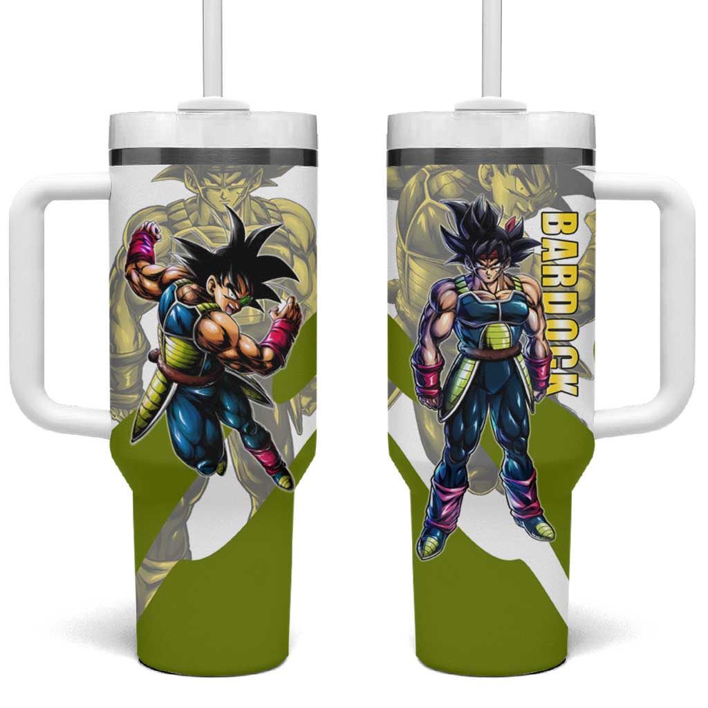 Bardock Saiyan Legacy Tumbler With Handle Classic Anime Battle Style