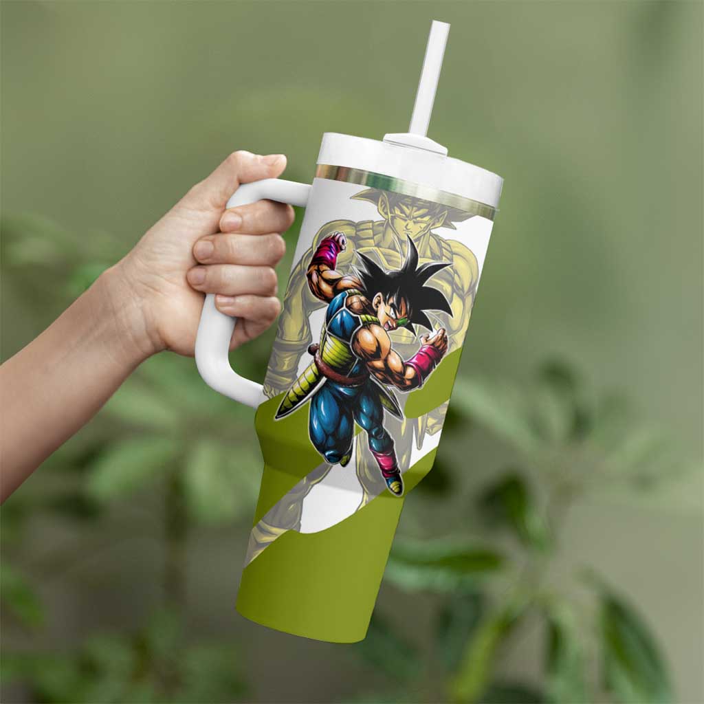 Bardock Saiyan Legacy Tumbler With Handle Classic Anime Battle Style