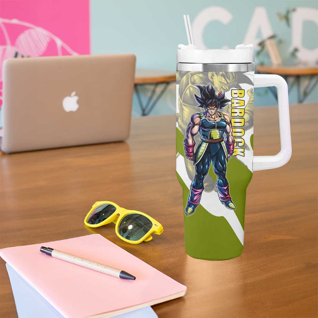 Bardock Saiyan Legacy Tumbler With Handle Classic Anime Battle Style