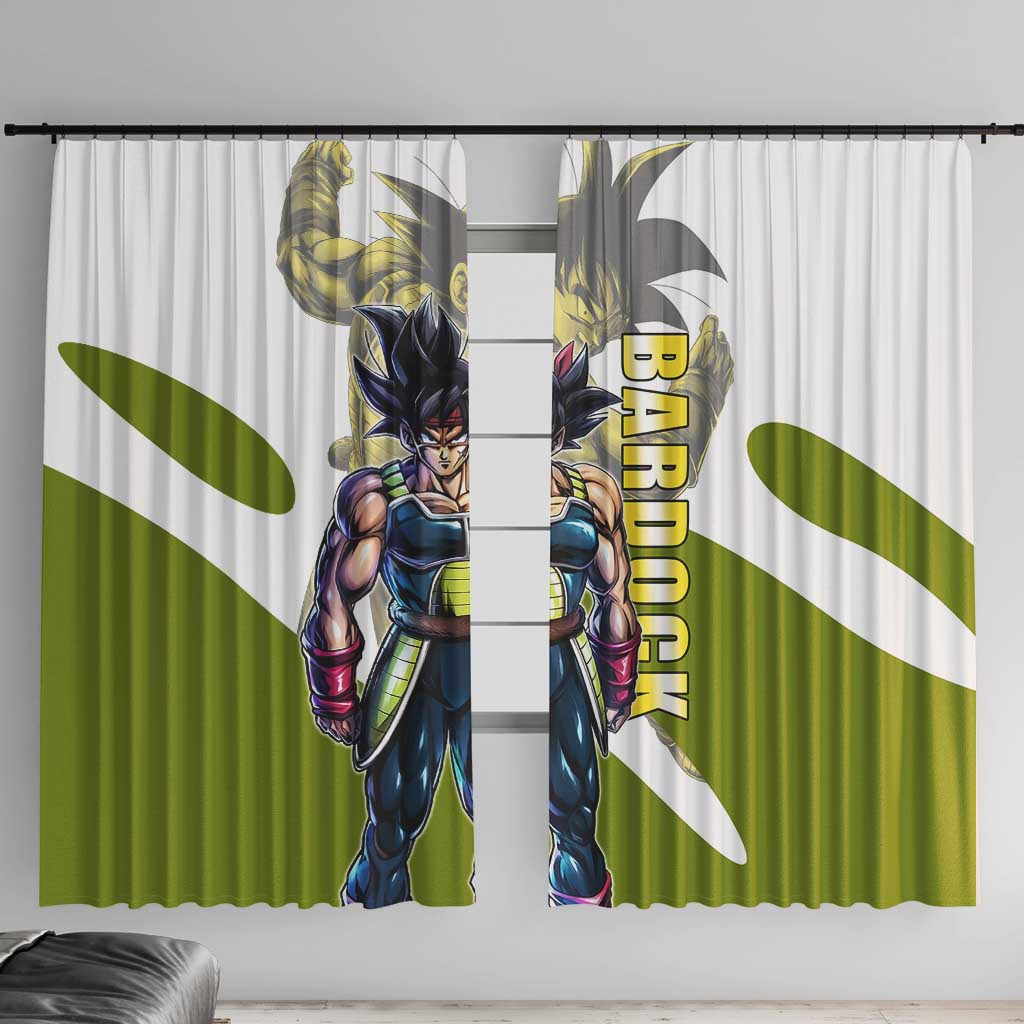 Bardock Saiyan Legacy Window Curtain Classic Anime Battle Style