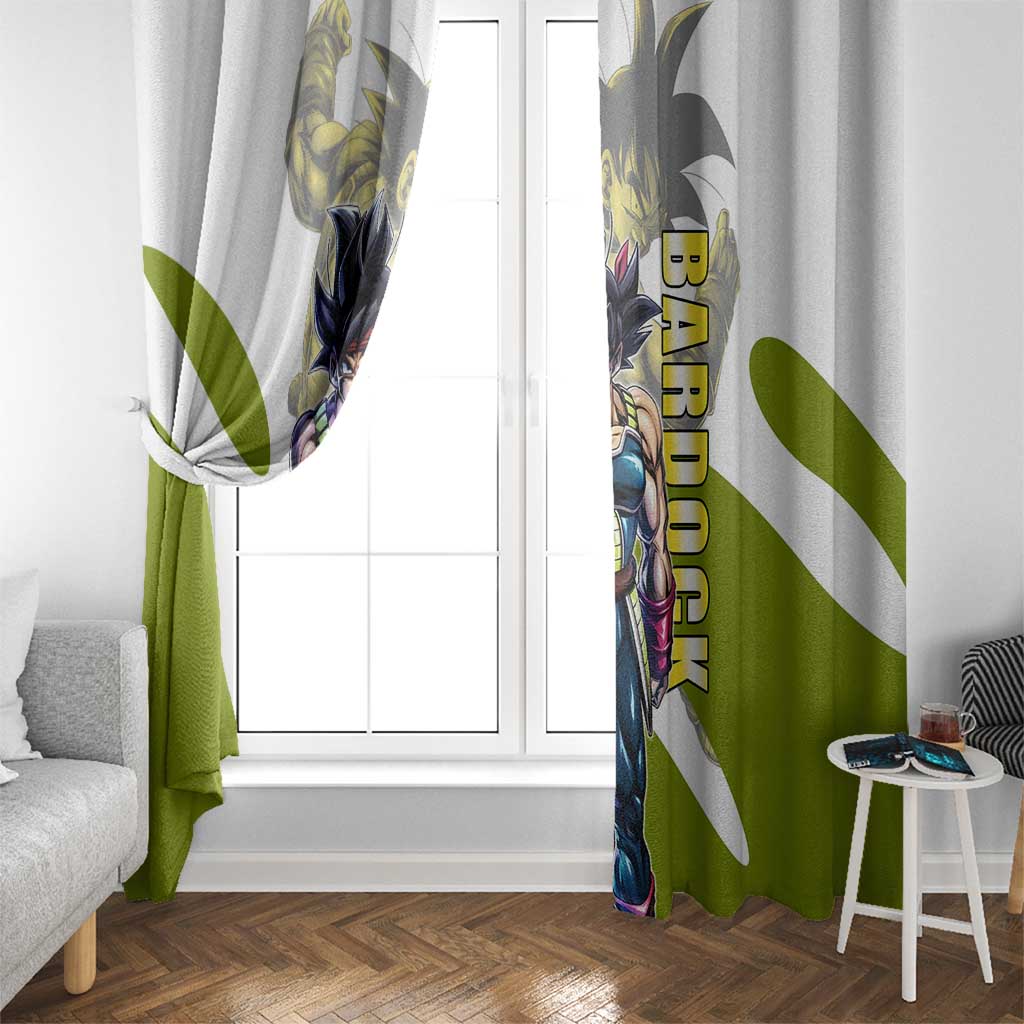 Bardock Saiyan Legacy Window Curtain Classic Anime Battle Style