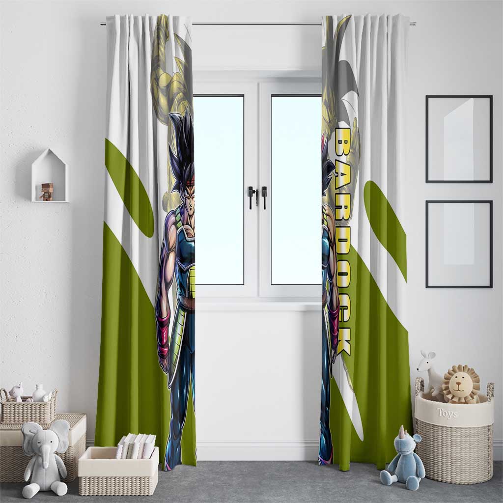 Bardock Saiyan Legacy Window Curtain Classic Anime Battle Style