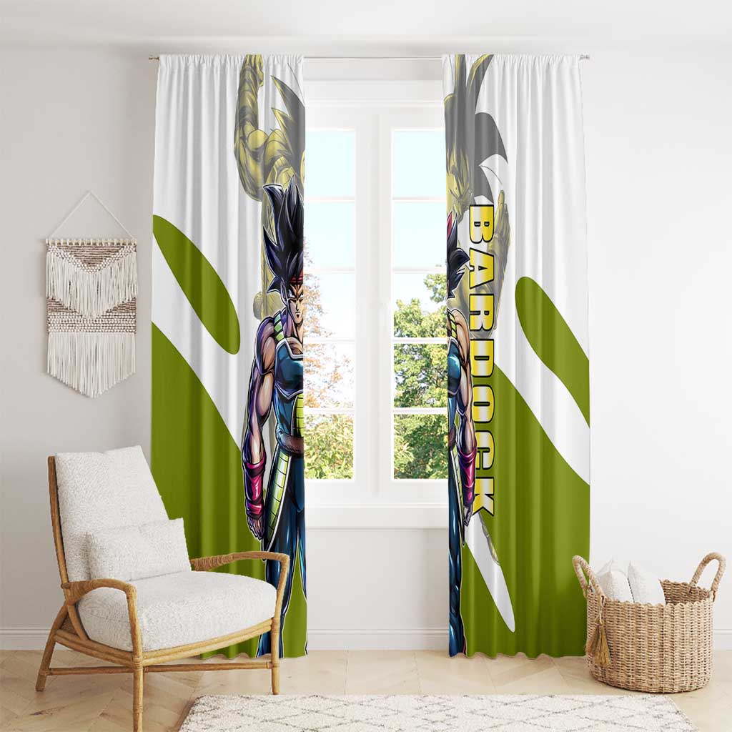 Bardock Saiyan Legacy Window Curtain Classic Anime Battle Style