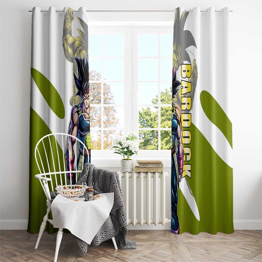 Bardock Saiyan Legacy Window Curtain Classic Anime Battle Style