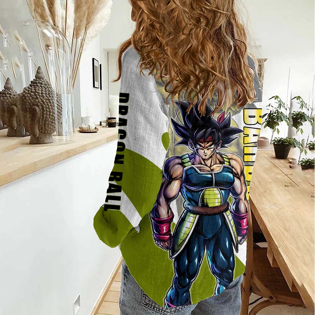 Bardock Saiyan Legacy Women Casual Shirt Classic Anime Battle Style