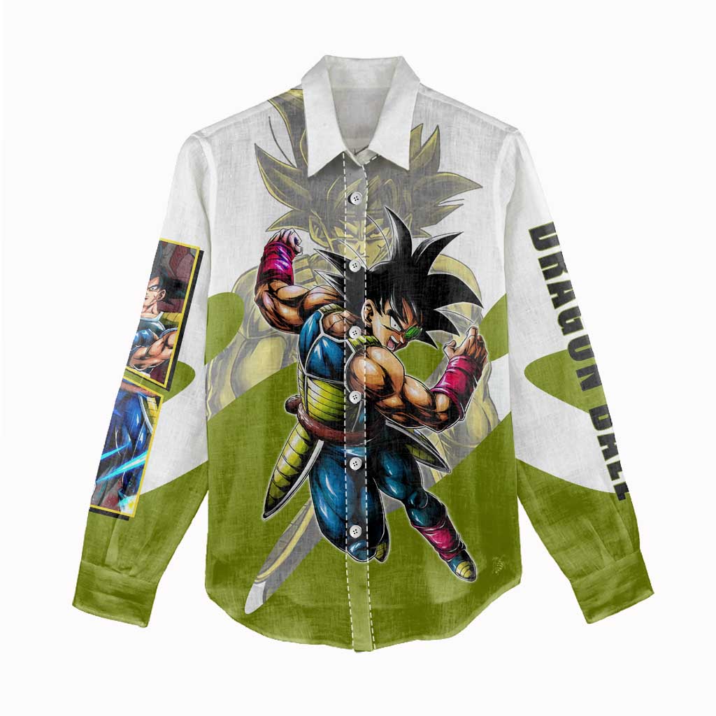 Bardock Saiyan Legacy Women Casual Shirt Classic Anime Battle Style