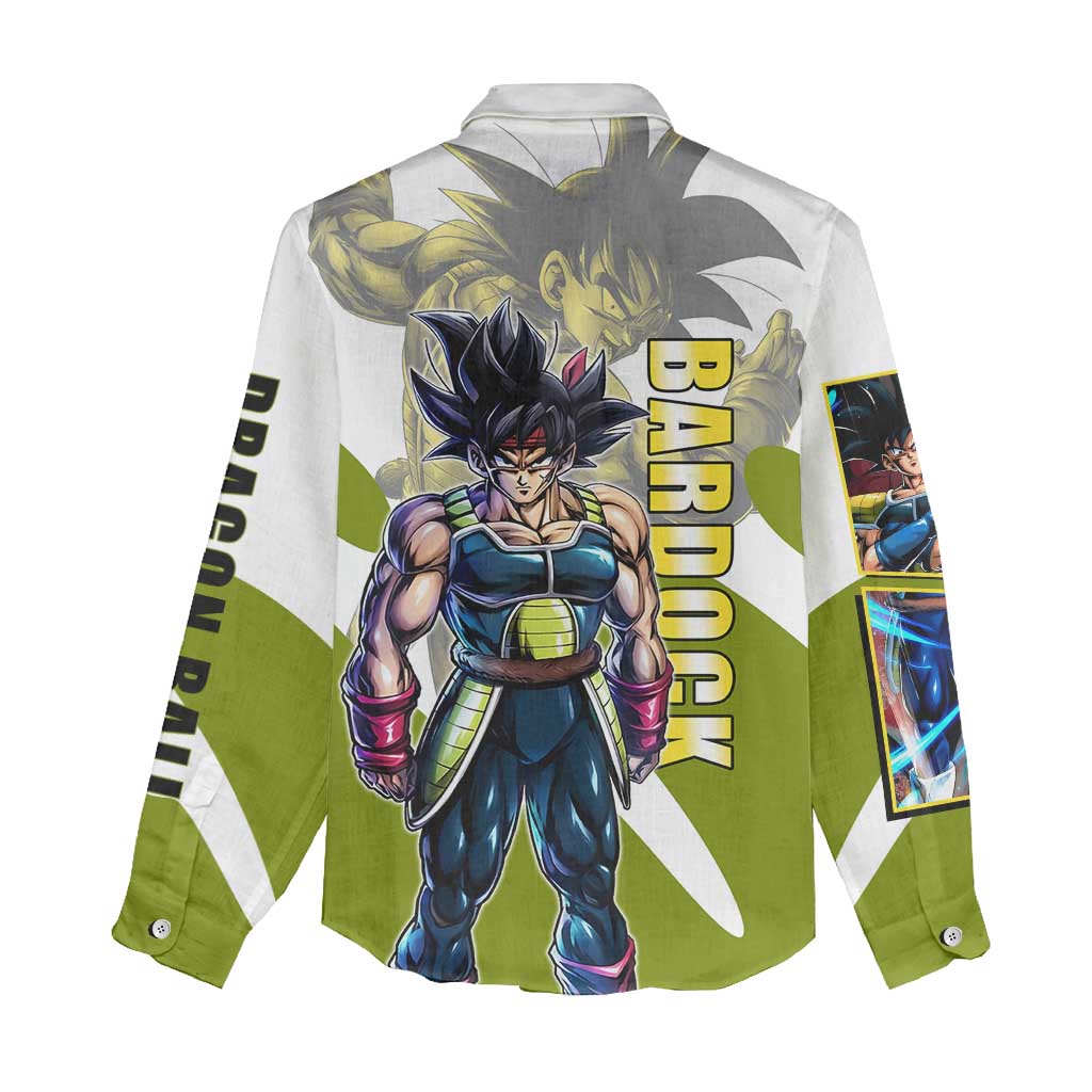 Bardock Saiyan Legacy Women Casual Shirt Classic Anime Battle Style