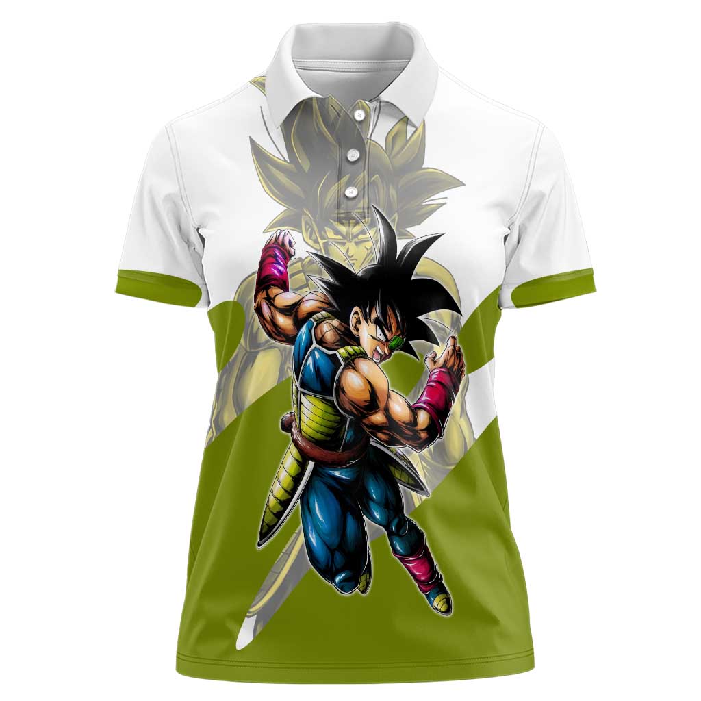 Bardock Saiyan Legacy Women Polo Shirt Classic Anime Battle Style