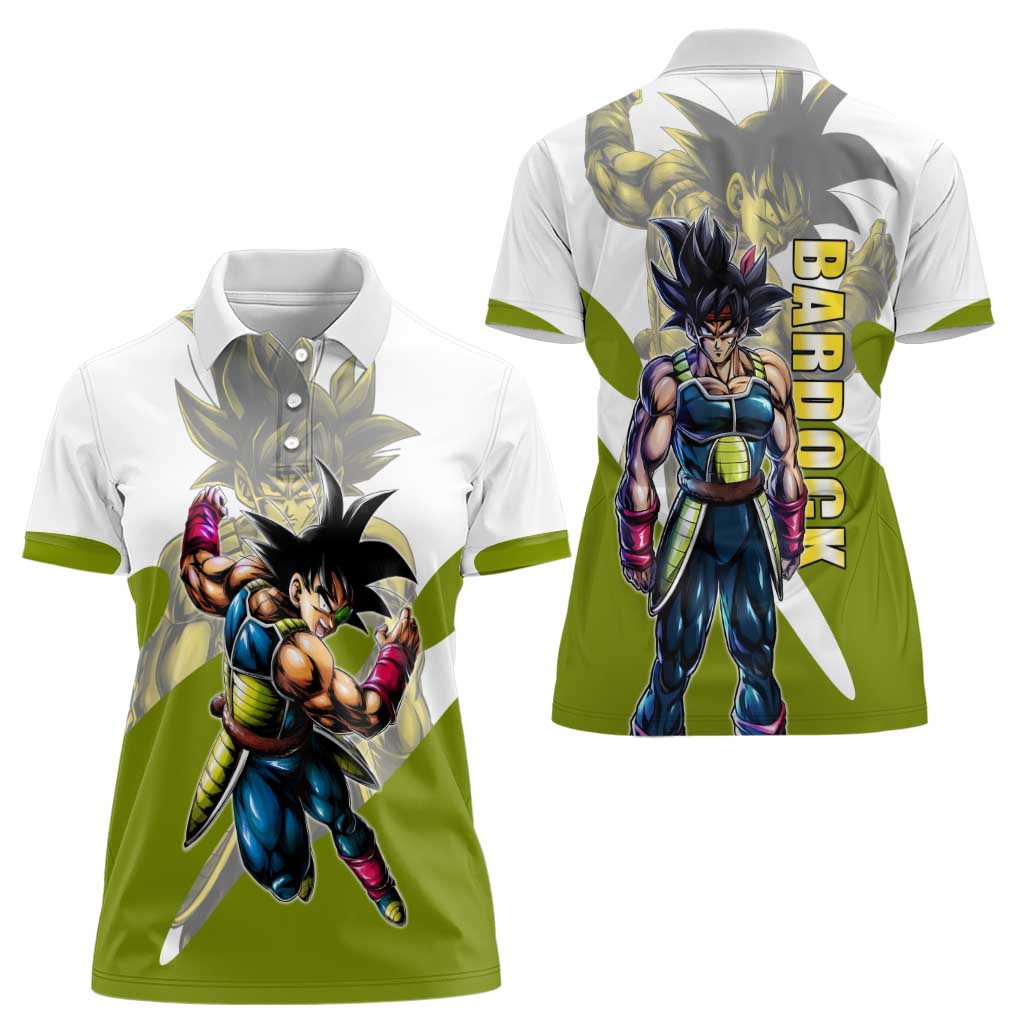 Bardock Saiyan Legacy Women Polo Shirt Classic Anime Battle Style