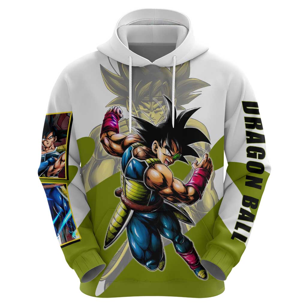 Bardock Saiyan Legacy Zip Hoodie Classic Anime Battle Style