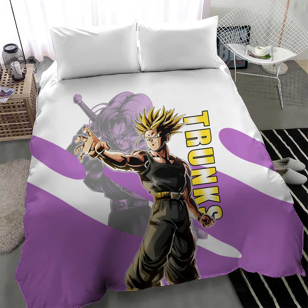 Trunks Time Warrior Bedding Set Dynamic Anime Sword Style