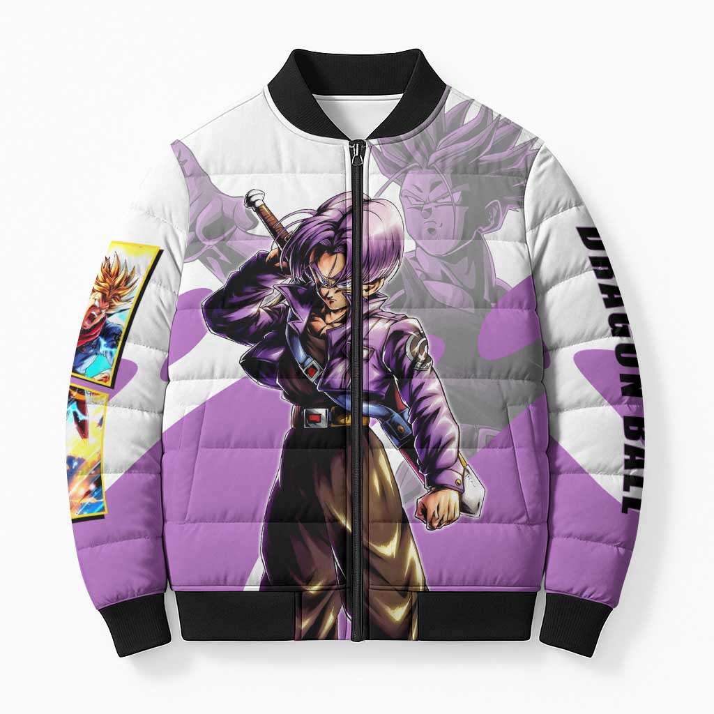 Trunks Time Warrior Bomber Puffer Jacket Dynamic Anime Sword Style