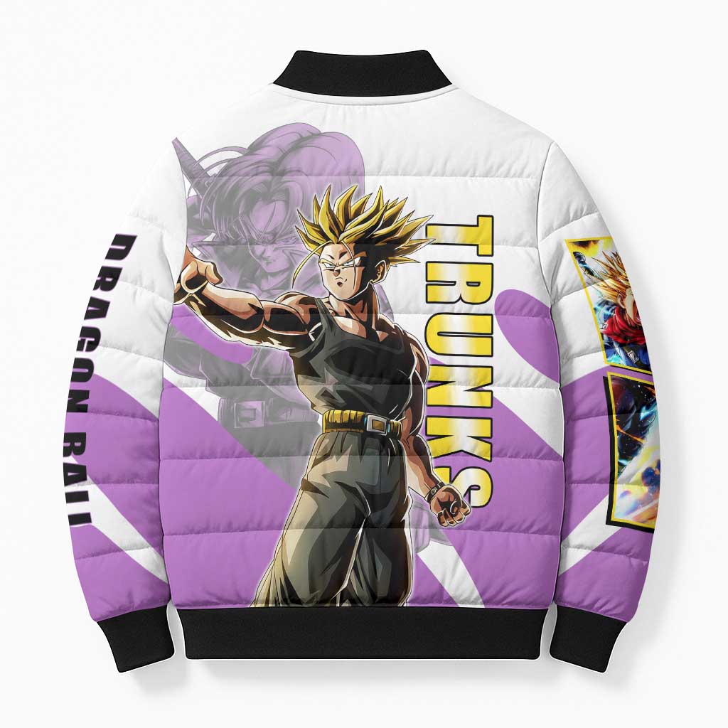 Trunks Time Warrior Bomber Puffer Jacket Dynamic Anime Sword Style
