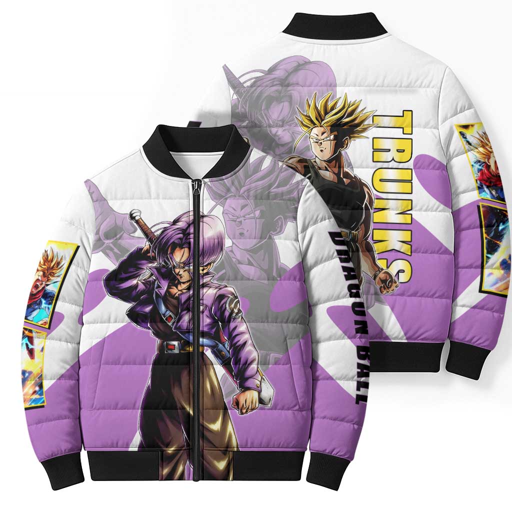 Trunks Time Warrior Bomber Puffer Jacket Dynamic Anime Sword Style