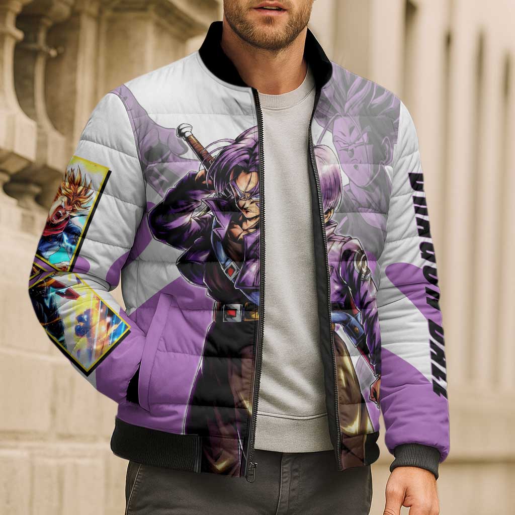 Trunks Time Warrior Bomber Puffer Jacket Dynamic Anime Sword Style