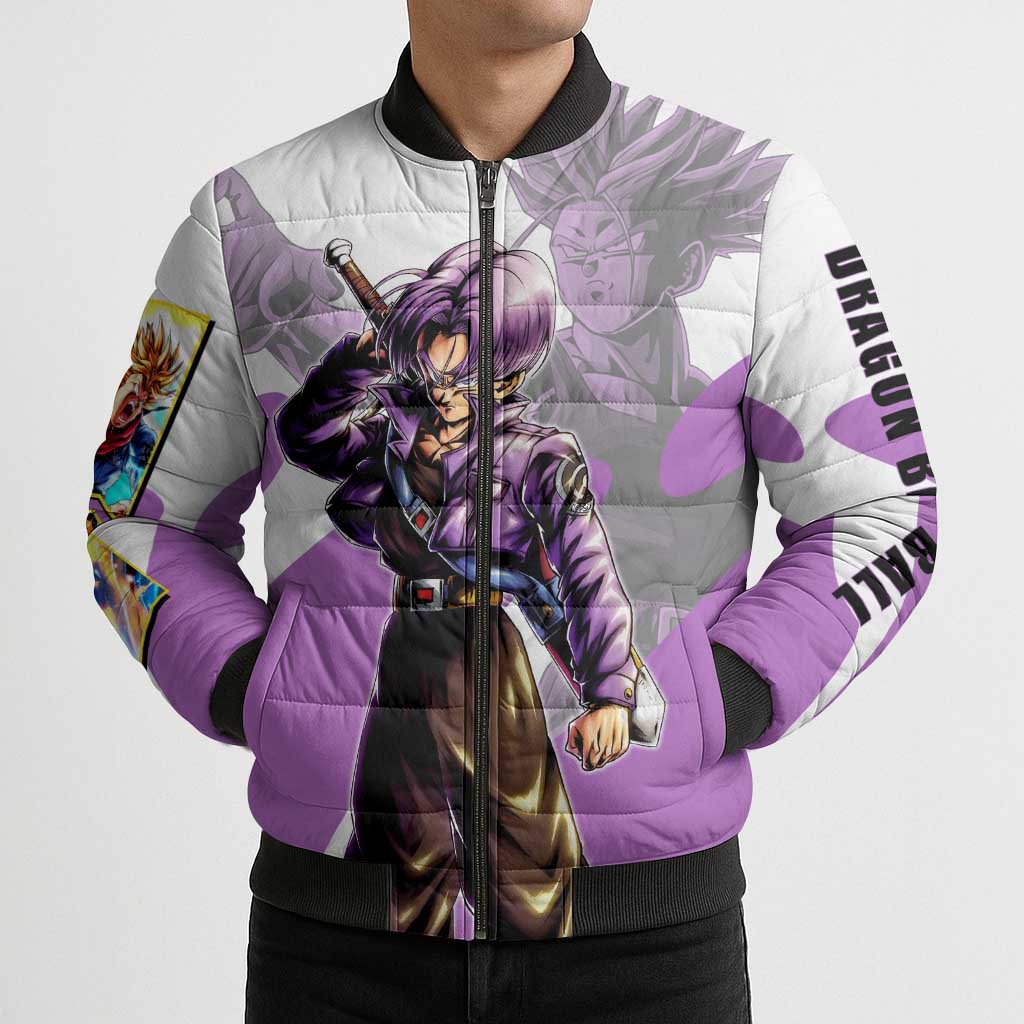 Trunks Time Warrior Bomber Puffer Jacket Dynamic Anime Sword Style