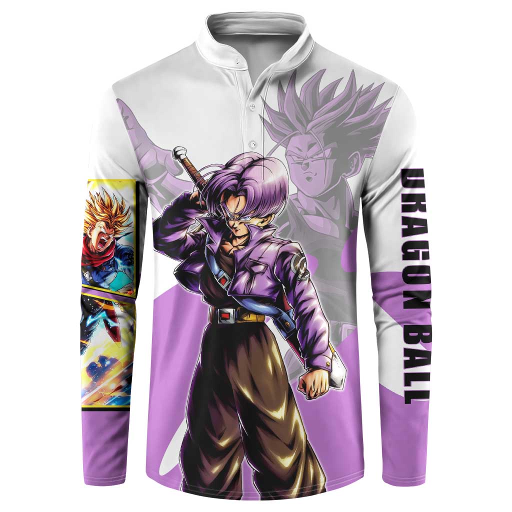 Trunks Time Warrior Button Sweatshirt Dynamic Anime Sword Style