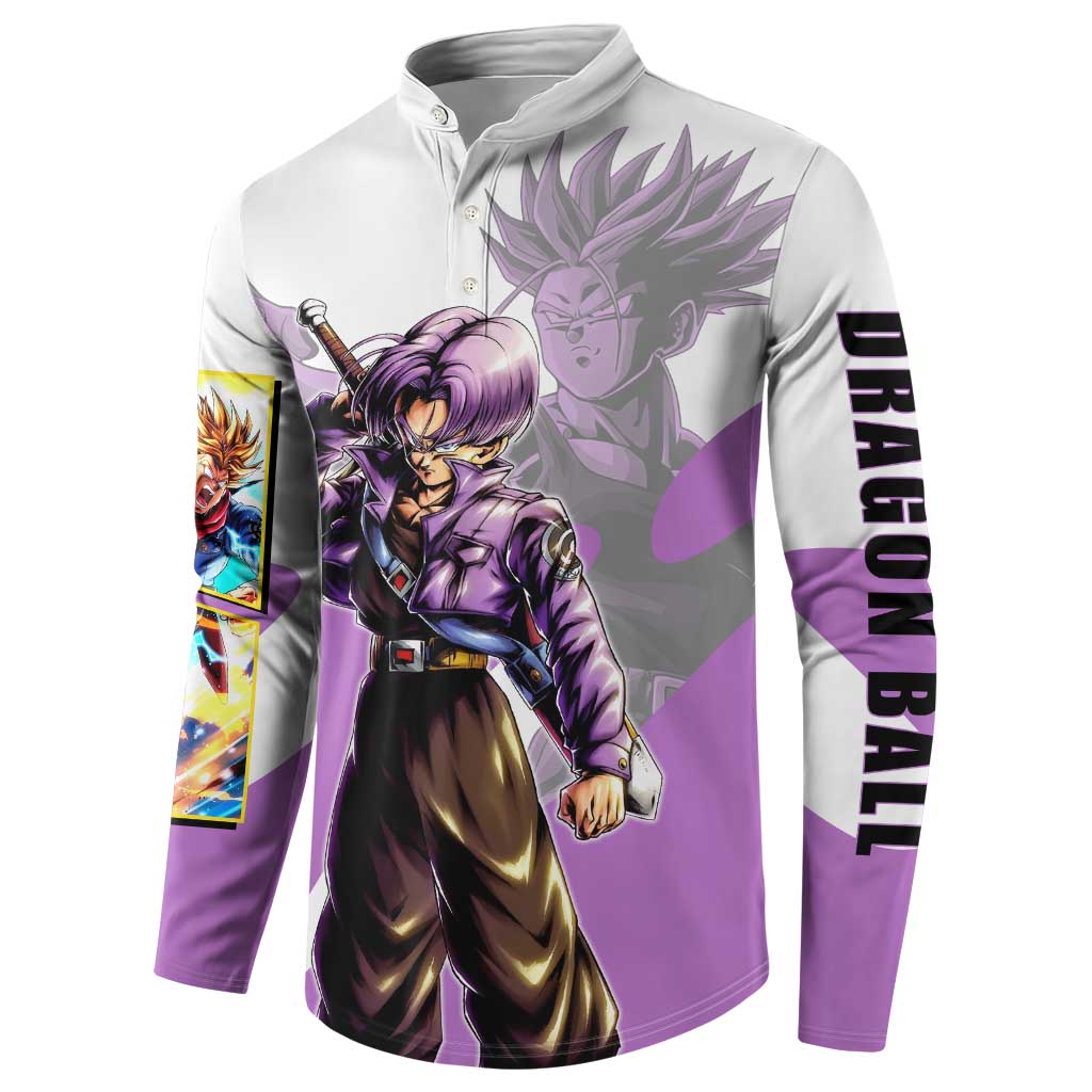 Trunks Time Warrior Button Sweatshirt Dynamic Anime Sword Style
