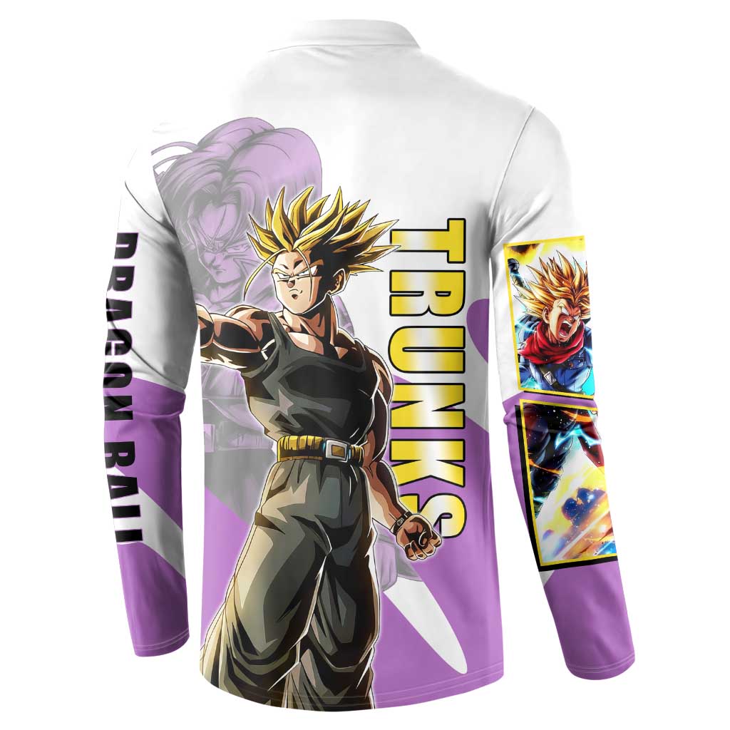 Trunks Time Warrior Button Sweatshirt Dynamic Anime Sword Style