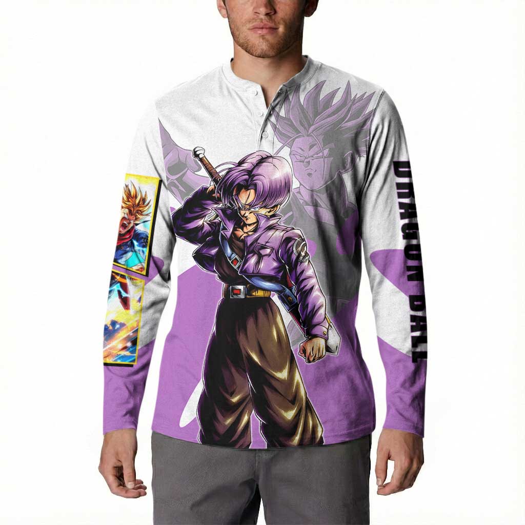 Trunks Time Warrior Button Sweatshirt Dynamic Anime Sword Style