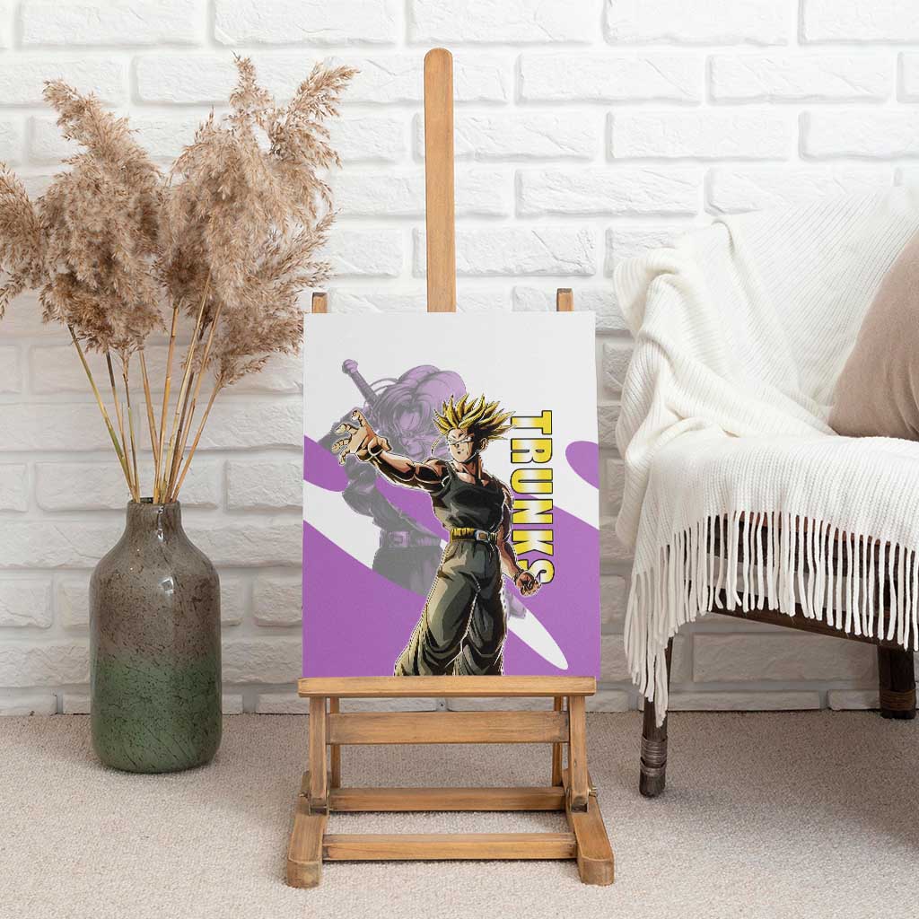 Trunks Time Warrior Canvas Wall Art Dynamic Anime Sword Style