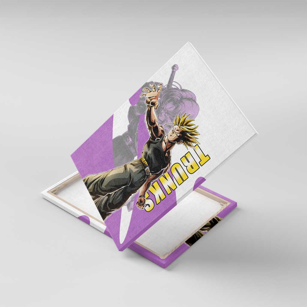Trunks Time Warrior Canvas Wall Art Dynamic Anime Sword Style