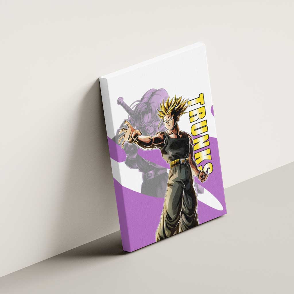 Trunks Time Warrior Canvas Wall Art Dynamic Anime Sword Style
