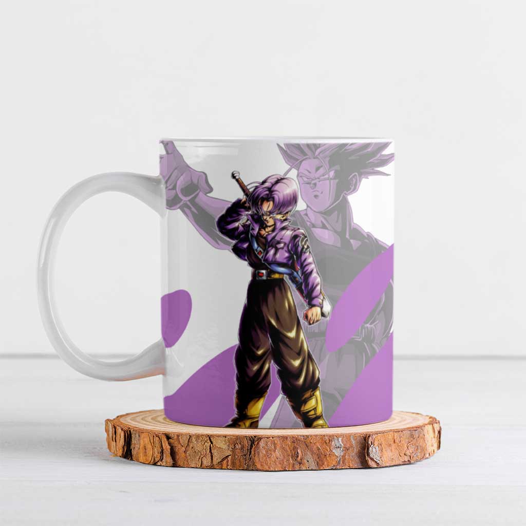 Trunks Time Warrior Ceramic Mug Dynamic Anime Sword Style