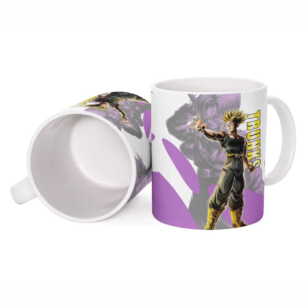 Trunks Time Warrior Ceramic Mug Dynamic Anime Sword Style