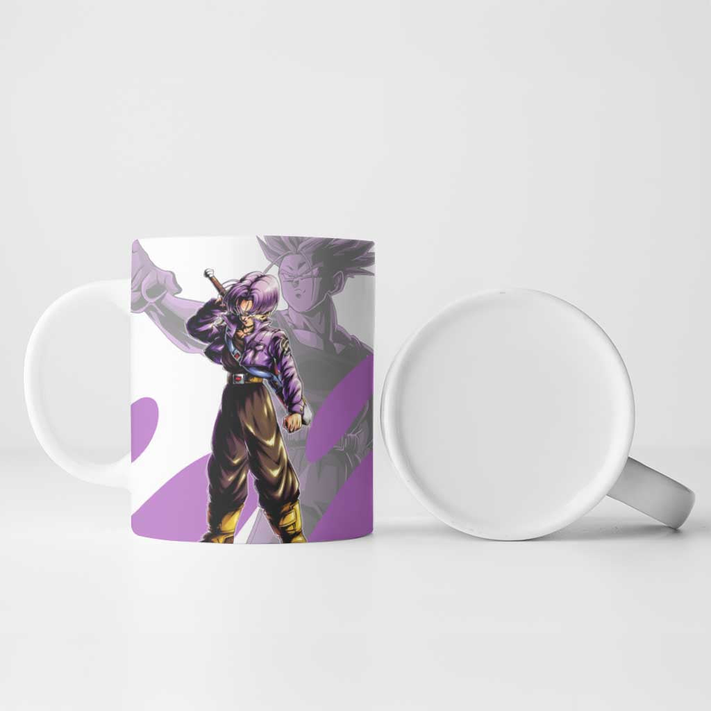 Trunks Time Warrior Ceramic Mug Dynamic Anime Sword Style