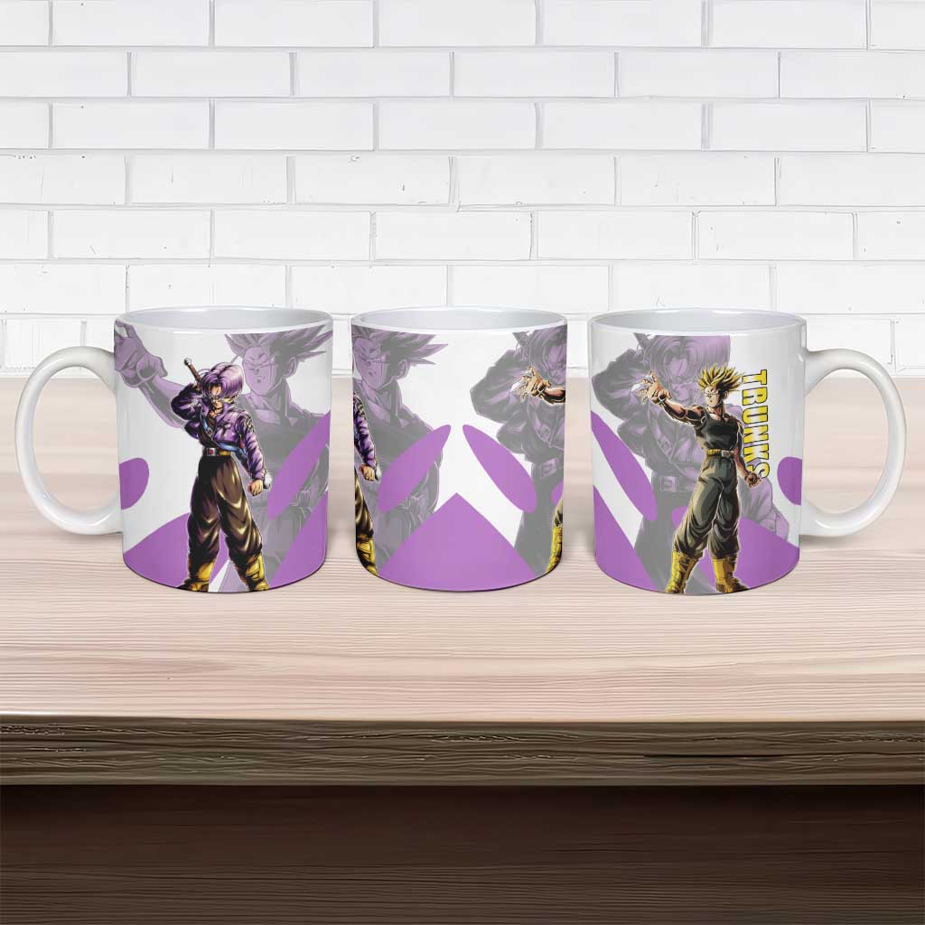 Trunks Time Warrior Ceramic Mug Dynamic Anime Sword Style