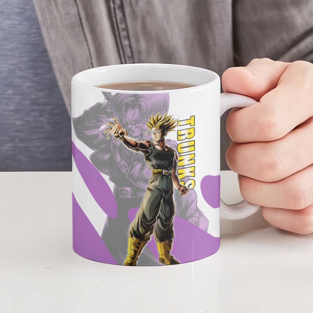 Trunks Time Warrior Ceramic Mug Dynamic Anime Sword Style