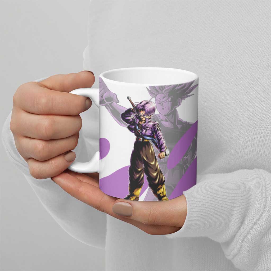 Trunks Time Warrior Ceramic Mug Dynamic Anime Sword Style
