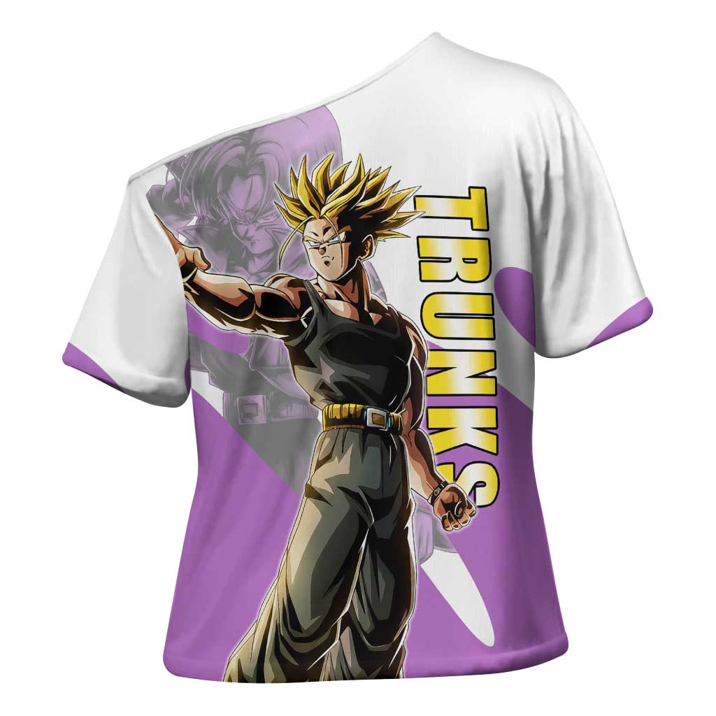 Trunks Time Warrior Cross Shoulder Shirt Dynamic Anime Sword Style