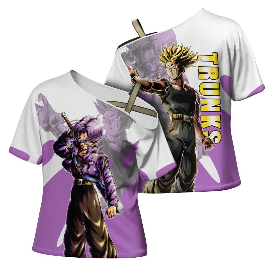 Trunks Time Warrior Cross Shoulder Shirt Dynamic Anime Sword Style