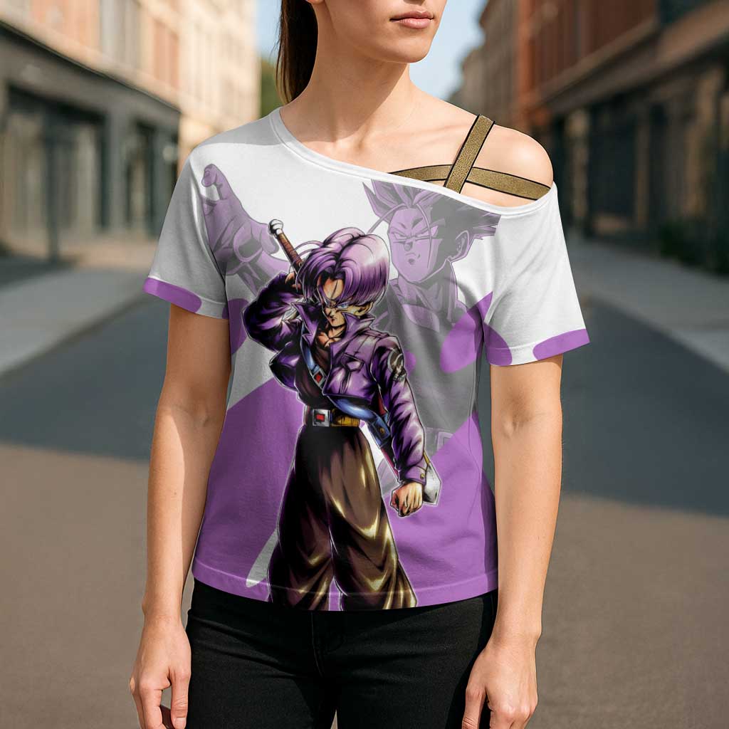 Trunks Time Warrior Cross Shoulder Shirt Dynamic Anime Sword Style