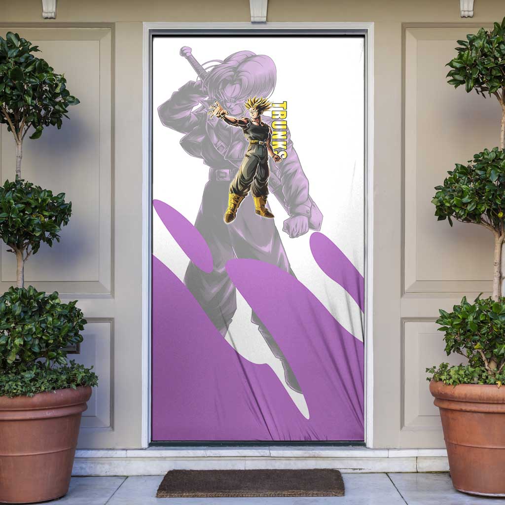 Trunks Time Warrior Door Cover Dynamic Anime Sword Style