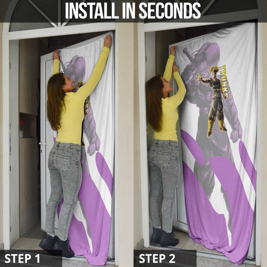 Trunks Time Warrior Door Cover Dynamic Anime Sword Style