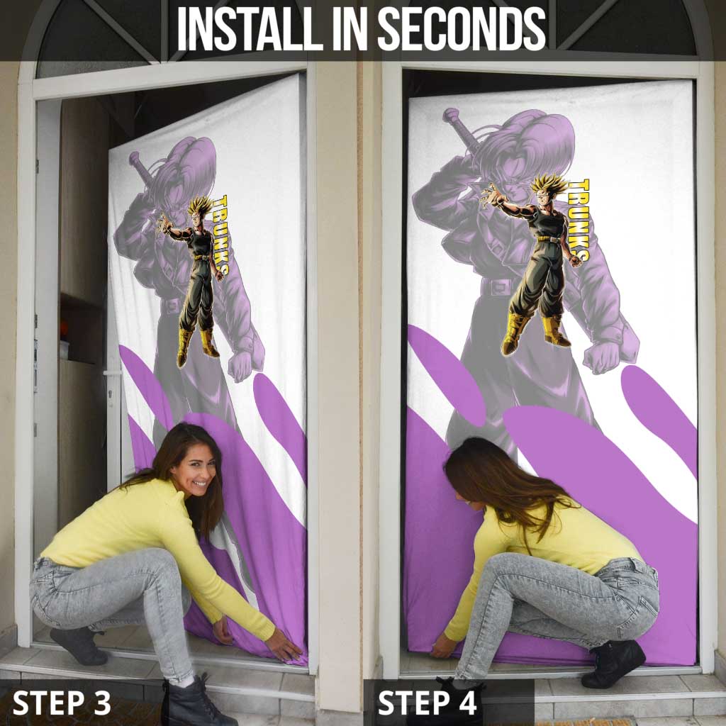 Trunks Time Warrior Door Cover Dynamic Anime Sword Style