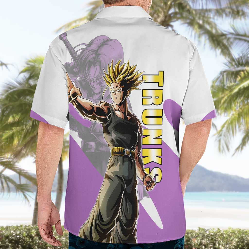 Trunks Time Warrior Hawaiian Shirt Dynamic Anime Sword Style